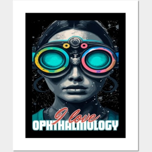 I love Ophthalmology Posters and Art